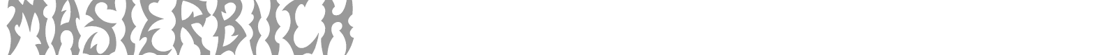 Masterbitch font preview